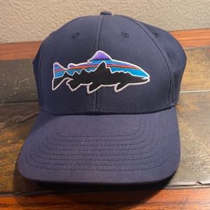 Patagonia Trout Fitzroy Flexfit Cap - Navy - Sm/Md